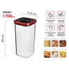Банка для сыпучих продуктов, 1700 мл, серия CHEF, PERFECTO LINEA