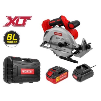 Аккум. циркулярная пила WORTEX CCS 1819-1 ALL1 XLT SET БЕСЩЕТ., 18 В, 185 мм, до 63 мм