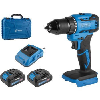 Аккум. дрель-шуруповерт BULL SR 1804 R-series XLTpro БЕСЩЕТ., Импульс., 18 В, 50 Н*м, 2х2 А*ч