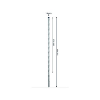 18х600х740 мм бур (сверло) SDS-max 8X BOSCH