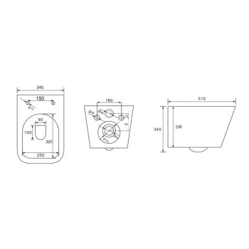 Унитаз подвесной AV Engineering, ALCA X Plus