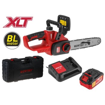 Аккум. пила цепная WORTEX CEC 3018-1 XLT SET БЕСЩЁТ., 18 В, 30 см