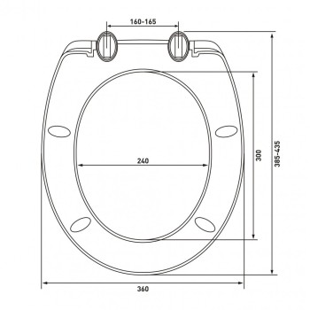 Сиденье для унитаза Standart Plus, AV Engineering
