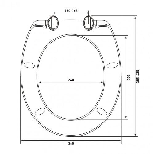 Сиденье для унитаза Standart Plus, AV Engineering