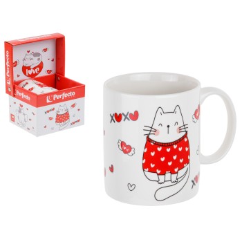 Кружка керамическая, в кор., 350 мл., CATS-2, PERFECTO LINEA