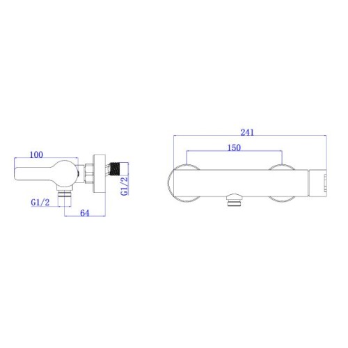 Смеситель для душа (SUS 304) D35, серия BON AV Engineering