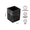 Стакан для зубных щеток ELEMENT MARBLE, черный, PERFECTO LINEA