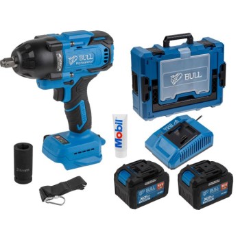 Аккум. ударный гайковерт BULL SC 1807 Xcase, XLTpro, БЕСЩЕТ., 18 В, 750 Н*м, 1/2