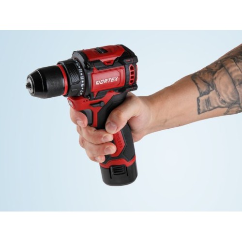 Аккум. дрель-шуруповерт WORTEX BD 1213-1 Dli 12 В, 40 Н*м, 2х2 А*ч, БЗП 10 мм