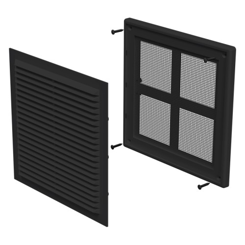 Решетка вентиляционная Seria1 2020 Black ZERNBERG