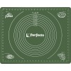 Коврик для теста с мерными делениями, силиконовый, 50х40 см, NATURAL GREEN, PERFECTO LINEA