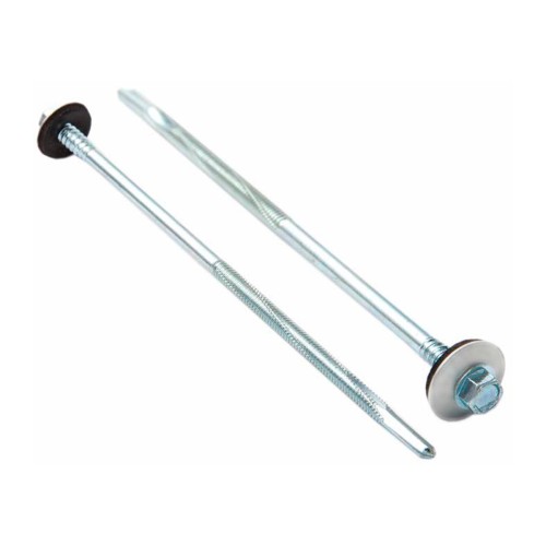 Саморез для сэндвич-панелей 6.3/5.5х280 мм цинк, (500 шт в коробе) STARFIX