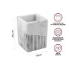 Стакан для зубных щеток ELEMENT MARBLE, белый, PERFECTO LINEA