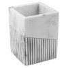 Стакан для зубных щеток ELEMENT MARBLE, белый, PERFECTO LINEA