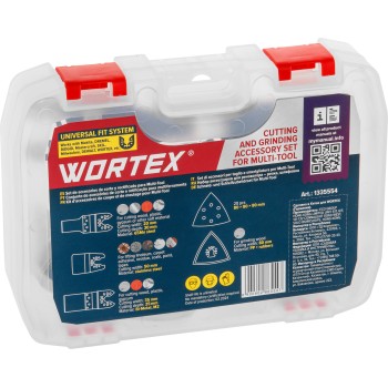 Набор аксессуаров для реноватора WORTEX 5 предметов в боксе (для резки/шлифовки)