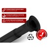 Карниз раздвижной алюминиевый 2,5 м, черный, PERFECTO LINEA