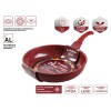 Сковорода ф 26х5.8 см, алюм., антиприг. покр., серия Cook&Fun, бургундия, PERFECTO LINEA