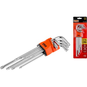 Набор ключей Torx T10-T50 9шт экстрадлинных PRO STARTUL (PRO-87309)