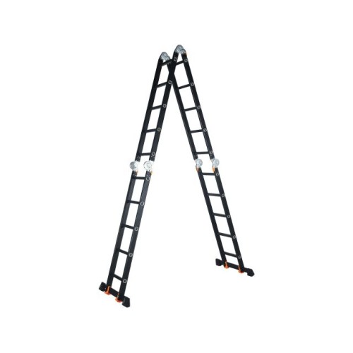 Лестница алюм. многофункц.4х5 ступ.(стрем.-283см,лестн.-580см) 15,5кг BLACK LINE STARTUL (ST9930-05)
