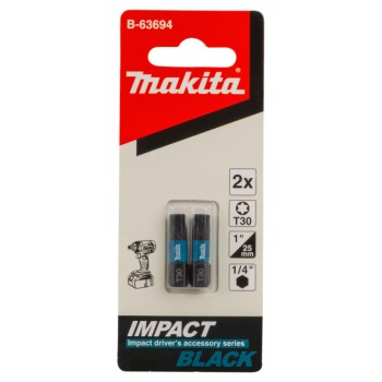 Насадка Impact Black T30, 25 мм, C-form MAKITA 2 шт.