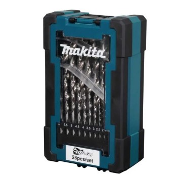 Набор сверл по металлу ц/х, HSS-G, D-78368 комплект из 25 шт MAKITA
