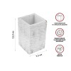 Стакан для зубных щеток STONEWAVE, белый, PERFECTO LINEA