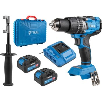 Аккум. дрель-шуруповерт BULL SR 1805 XLTpro, 2х4 А*ч, БЕСЩЕТ., 18 В, 120 Н*м, БЗП(мет.) 13 мм