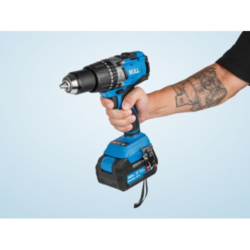 Аккум. дрель-шуруповерт BULL SR 1805, 2х4 А*ч, 120 Н*м, БЗП(мет.) 13 мм