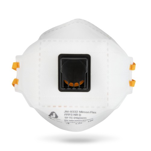 Респиратор JETA SAFETY JM-9332 складн. с клап. FFP3 (до 50 ПДК) (индивид. уп.)