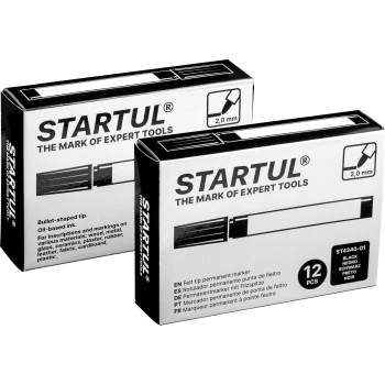 Маркер промышл. перманентный фетровый черный STARTUL PROFI (ST4340-01)