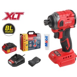 Аккум. ударный гайковерт/винтоверт WORTEX CWR 0218 XLT 1x4 А*ч, БЕСЩЕТ., 18 В, 220 Н*м