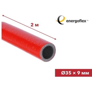 Теплоизоляция для труб ENERGOFLEX SUPER PROTECT красная 35/9-2м