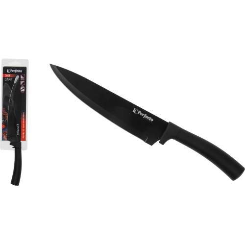 Нож кухонный поварской большой 19,5 см, серия CHEF dark, PERFECTO LINEA