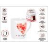 Кружка керамическая, в кор., 350 мл., LOVE HEARTS-3, PERFECTO LINEA
