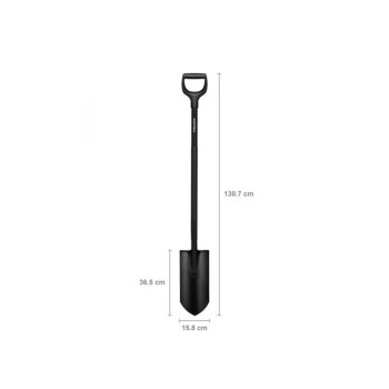 Лопата штыковая с закругленным лезвием Ergonomic Pro FISKARS