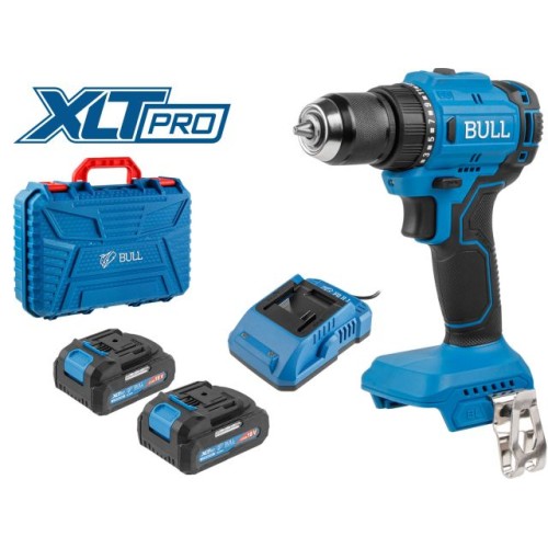 Аккум. дрель-шуруповерт BULL SR 1803, 2x2 А*ч, 45 Н*м, БЗП 10 мм