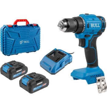 Аккум. дрель-шуруповерт BULL SR 1803 XLTpro БЕСЩЕТ., 2x2 А*ч, 18 В, 45 Н*м, БЗП 10 мм