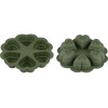 Форма для выпечки, силиконовая, круглая на 6 сердец, 25 х 4.5 см, NATURAL GREEN, PERFECTO LINEA