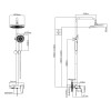 Душевая система (Lt) D35, серия WIN AV Engineering