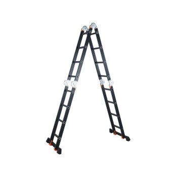 Лестница алюм. многофункц.4х4 ступ.(стрем.-229см,лестн.-465см) 13,8кг BLACK LINE STARTUL (ST9930-04)