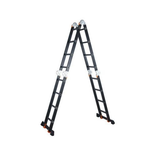 Лестница алюм. многофункц.4х4 ступ.(стрем.-229см,лестн.-465см) 13,8кг BLACK LINE STARTUL (ST9930-04)