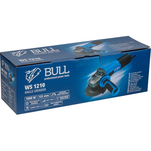 Одноручная углошлифмашина BULL WS 1210 125 мм