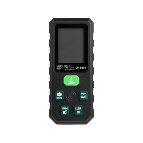 Дальномер лазерный BULL LM 8001 в кор. Проекция креста (зеленый), 0,08 – 80 м, +- 2 мм