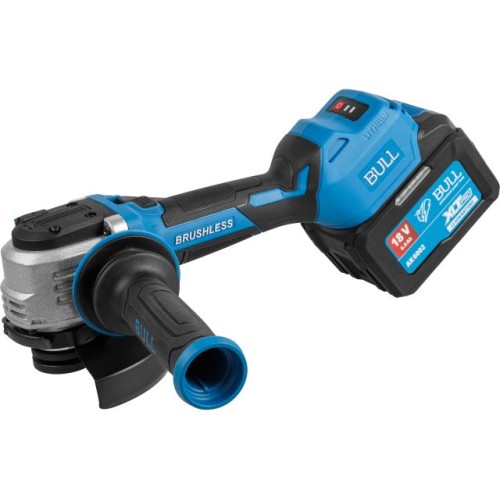 Аккум. углошлифмашина BULL CSG 1812-1 SR 2x6 Ач, 125 мм, рег. об