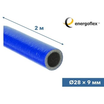 Теплоизоляция для труб ENERGOFLEX SUPER PROTECT синяя 28/9-2м