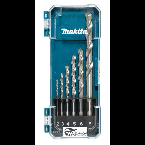 Набор сверл по металлу ц/х, HSS-G, D-75742 комплект из 6 шт MAKITA