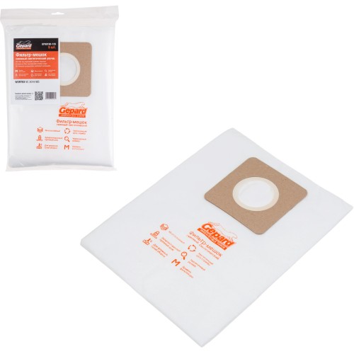 Мешок для пылесоса WORTEX VC 3016 WS сменный улучшенный (5 шт.) GEPARD