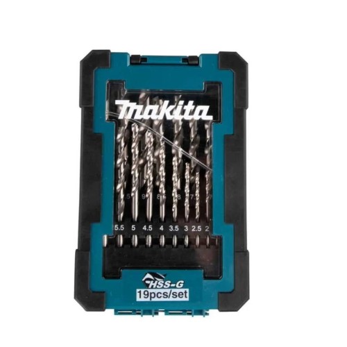 Набор сверл по металлу ц/х, HSS-G, D-78352 комплект из 19 шт MAKITA
