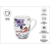 Кружка керамическая, 360 мл., FLOWER BIRD-3, PERFECTO LINEA