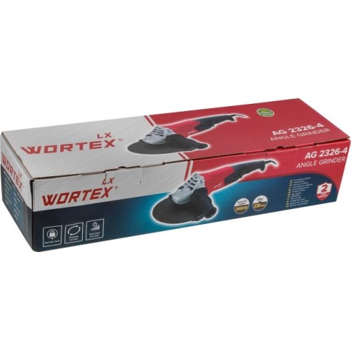 Двуручная углошлифмашина WORTEX LX AG 2326-4 2000 Вт, 230 мм